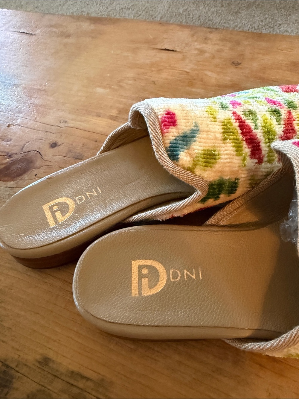 Women’s Tie Dye Chenille Slip-On Mules - Multi - Picture 4 of 4
